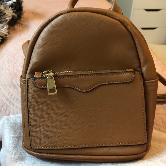 brown mini backpack purse
